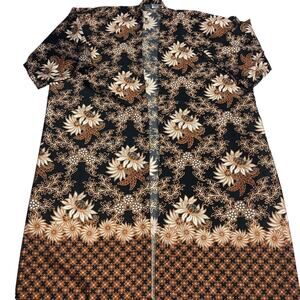 Rizky 100% silk kimono robe large